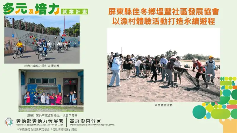 高分署攜手屏東塭豐社區 打造永續遊程　帶動在地觀光新亮點