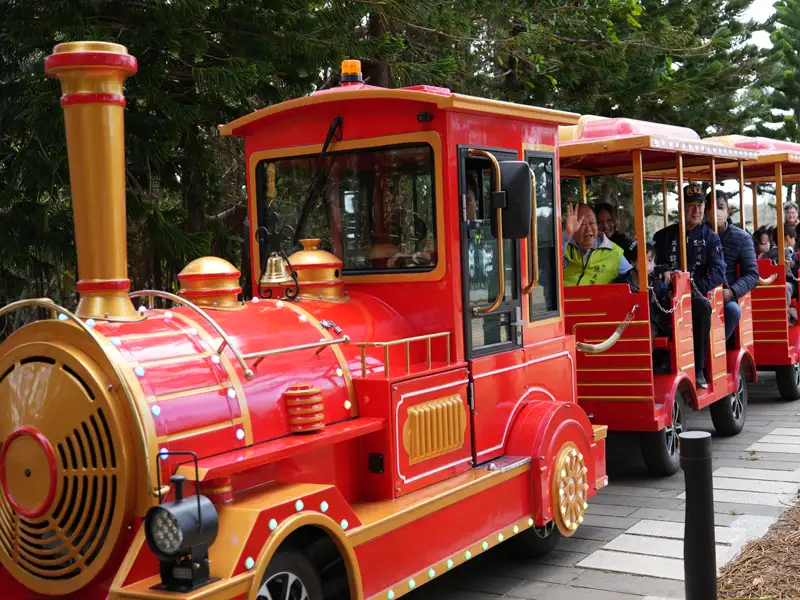 澎湖不只看海也能賞花　冬日花海遊樂園開幕　親子同樂、舞台表演熱鬧迎新春