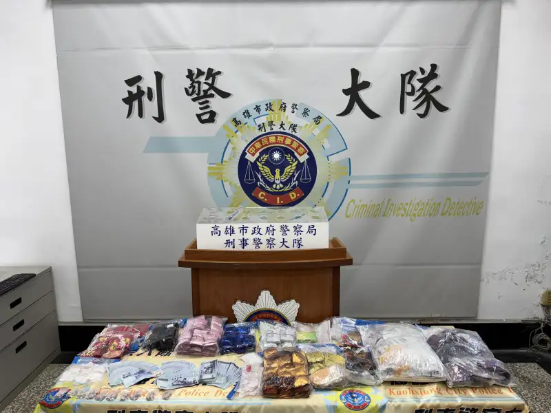 大樓變販毒據點  高雄警逮8嫌查扣毒品咖啡包逾2500包