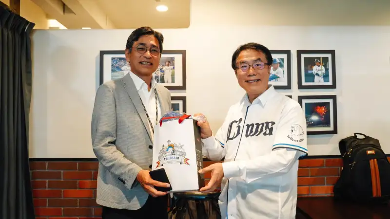 棒球牽起城市友誼　黃偉哲會晤西武獅社長　攜手深化臺日觀光交流